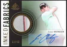 2014 SP GAME USED LOUIS OOSTHUIZEN INKED FABRICS AUTO JERSEY # /65