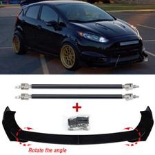 Front Bumper Lip Spoiler Splitter Strut Rods For Ford Fiesta St Se 2000-2019