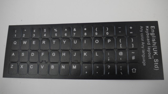 Keyboard Sticker UK Keyboard Sticker Keyboard Sticker Notebook English Black- WN10747 Keyboard Sticker UK Keyboard Sticker Keyboard Sticker Notebook English Black- WN10747