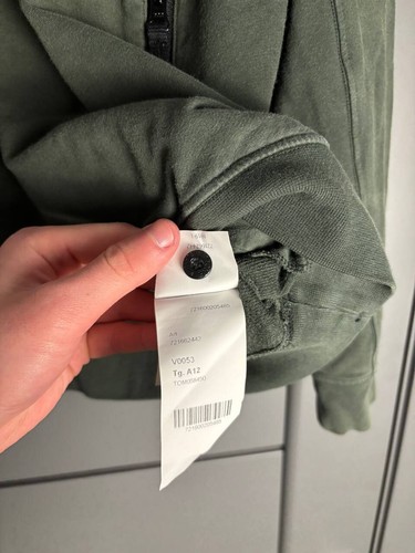 STONE ISLAND Junior Long Sleeve Pocket Sweatshirt - Kids Age 12 Years Navy Green - Picture 10 of 12