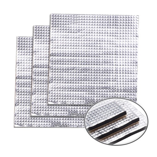 Car Turbo Exhaust Muffler Heat Shield Mat Insulation Thermal Cotton Deadener Pad - Picture 2 of 10