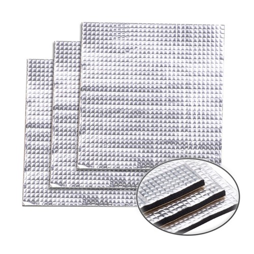 Car Turbo Exhaust Muffler Heat Shield Mat Insulation Thermal Cotton Deadener Pad - Afbeelding 1 van 7