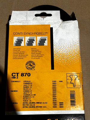 ContiTech CT870 Timing Belt FOR  VAUXHALL ASTRA CALIBRA DAEWOO CHEVROLET
