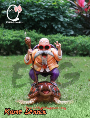 Dragonball Egg Studio Master Roshi Statue Dobok + Purple Turtle Shell ...
