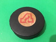 ATLANTA FLAMES NHL Hockey Official Puck 1970's Made in Canada Viceroy READ