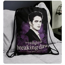 Twilight Breaking Dawn Edward Swirls Drawstring Bag