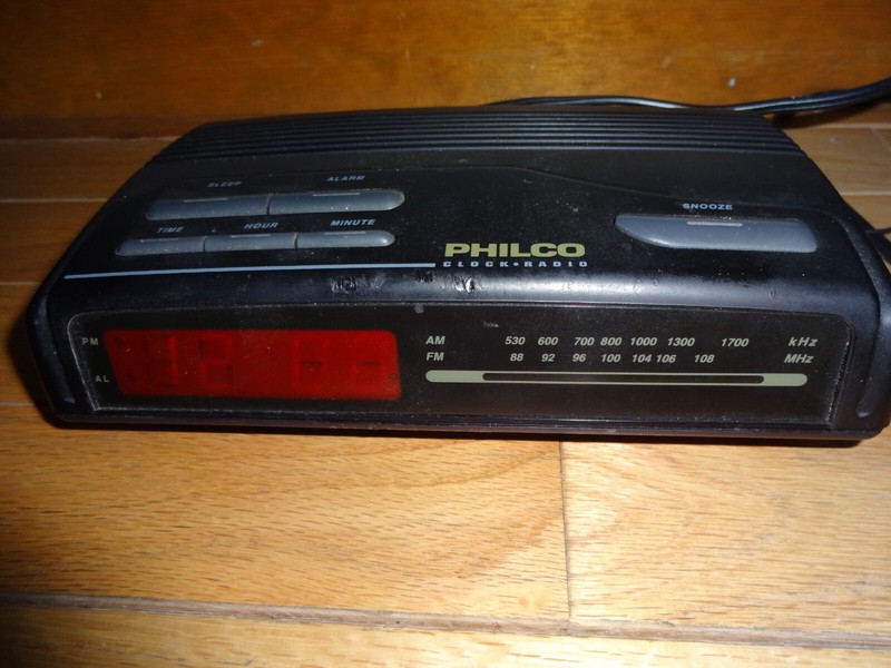 Philco Alarm Clock Radio Digital LED Electronic AM FM Model 789K Vintage