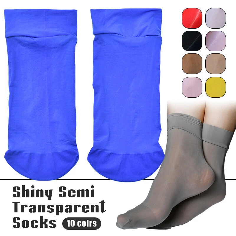 Унисекс женщин 8D масло блестящий шелковистый лодыжки носки Summer прозрачный чистый чулки - Изображение 3 из 4