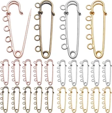 Large Safety Pins, 20Pcs Heavy Duty Safety Pins Alloy Safety Pins Brooch with 5