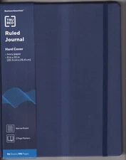 TRU RED 1 Subject Narrow Rule Blue Hard Cover 10 x 8" Business Journal 96 sheets