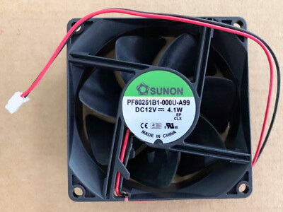 SUNON PF80251B1-000U-A99 fan DC12V 4.1W 2-pin 8cm cooling fan