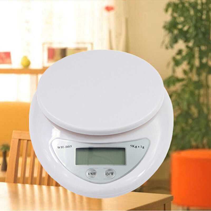 Digital Kitchen Scale Diet Food Mailing Postal 5KG/11LBSX1g Electronic Compact-image
