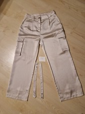 Damen glanz Hose in der Größen 36 / beige