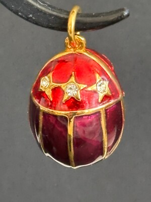 PENDENTIF COCCINELLE STYLE FABERGÉ