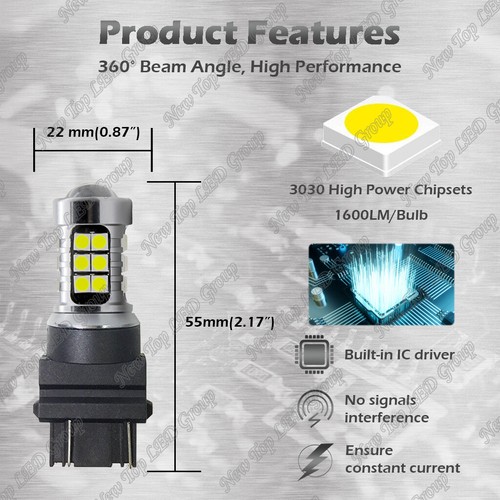 Luz de carga de montaje alto de respaldo inverso matrícula LED para GMC Sierra 1500 2500 - Imagen 3 de 11
