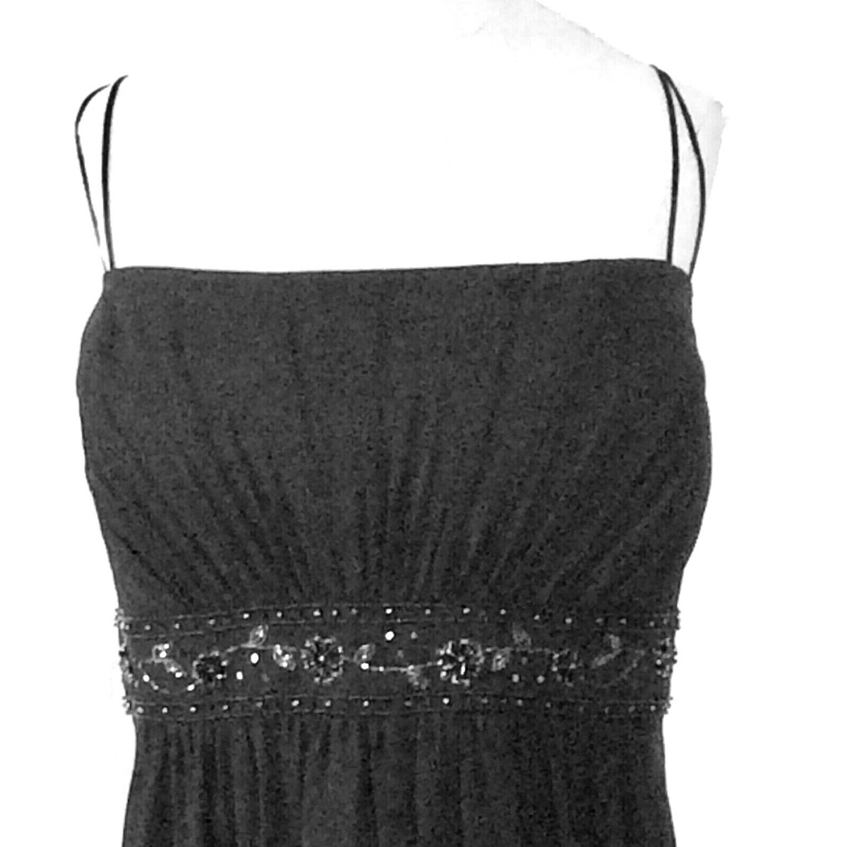 DAVID'S BRIDAL BLACK BEADED BRIDESMAID DRESS, SIZE 24 | eBay
