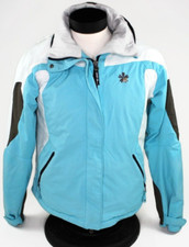 Rossignol Pure Mountain Company Womens M/L Ski Snow Jacket w/Hood Blue/White
