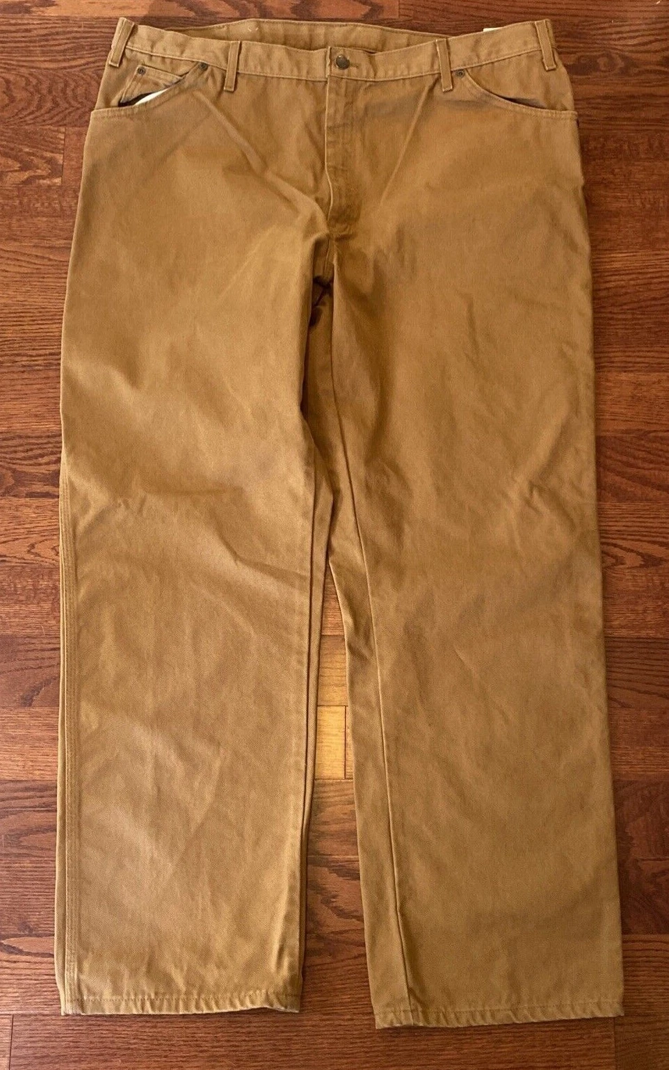Dickies Brown Canvas Carpenter Cargo Work Pants Mens 42 x 32