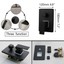 thumbnail 3 - 12" Black Bathroom Shower Faucet Set Square Shower Head Tub Mixer Wall Mount Tap