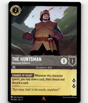 Disney Lorcana The Huntsman - Reluctant Enforcer - Rise of the Floodborn