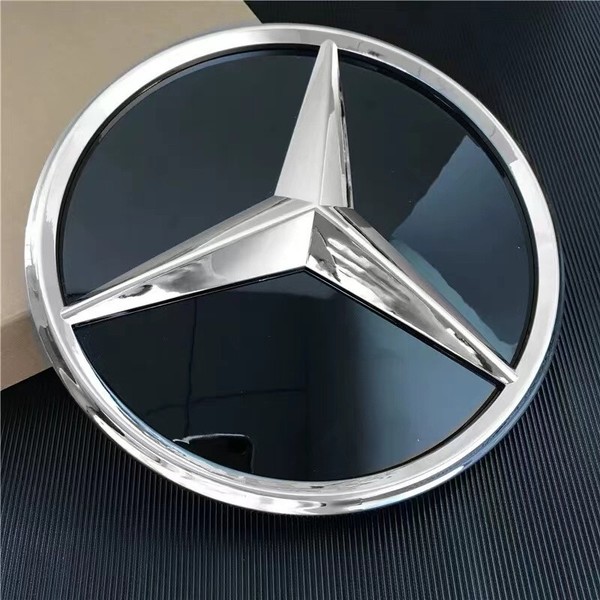 FüR2016-2023 Mercedes Benz E Serie W213 Grill Abzeichen Silber Stern Emblem Logo-image