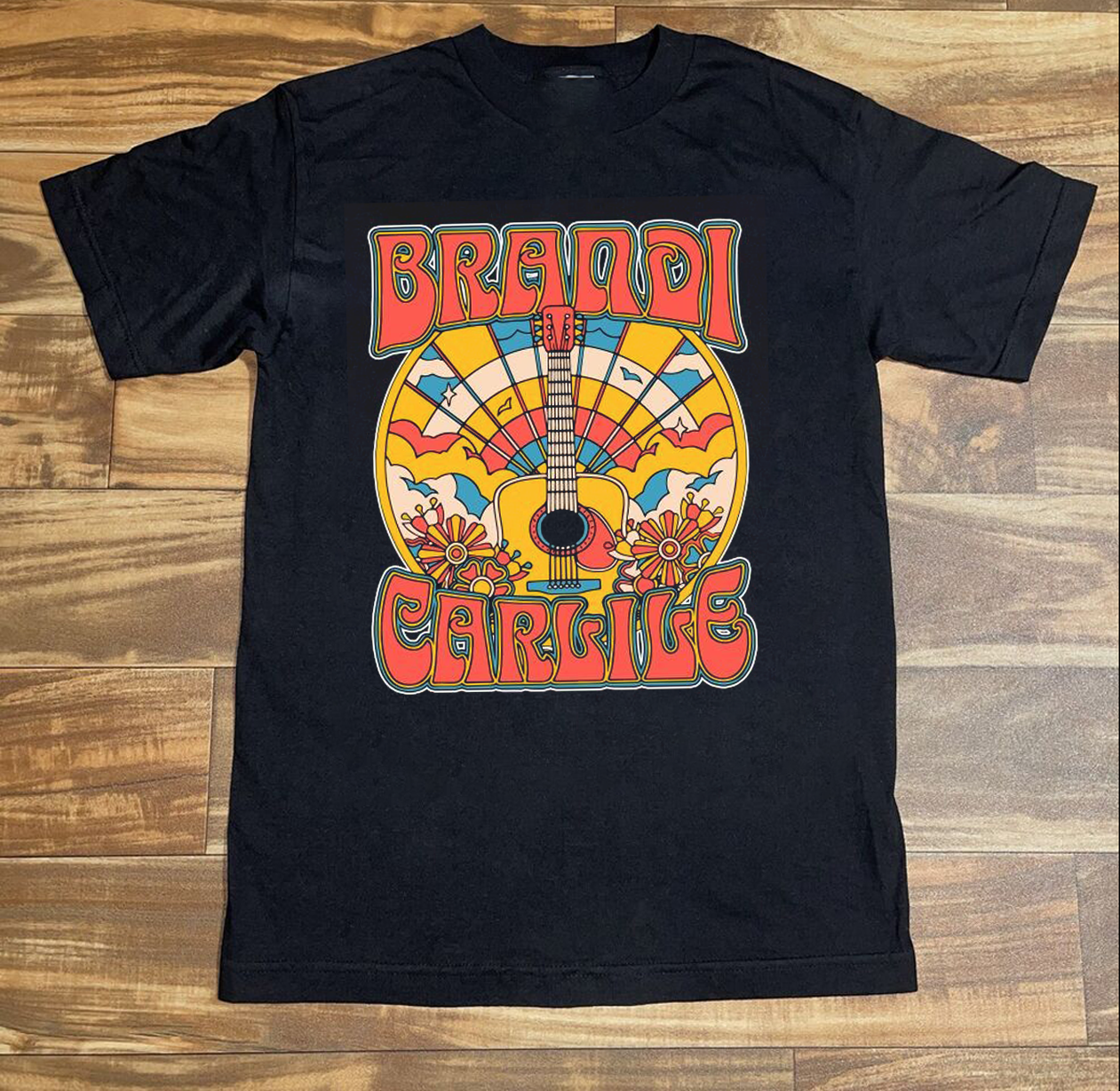 Brandi Carlile Guitarland Black tee Unisex T-Shirt All Size S To 5XL
