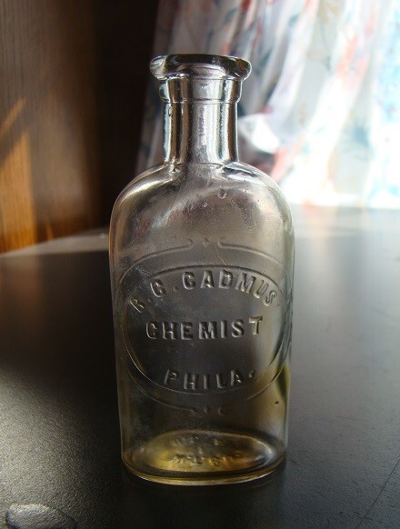 Antique R.C. CADMUS CHEMIST- PHILA. 1890's Medicine Bottle