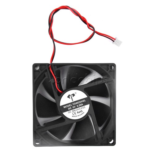 8010/8015/8020/8025 DC5/12/24V 2Wires 8CM Cooling Fan USB Computer Case Cooler - 第 11/24 張圖片