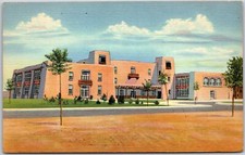 Albuquerque N.M., Administration Building, University of New Mexico, Postcard