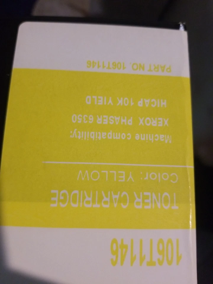 New Remanufactured 106R01146 XEROX PHASER 6350 TONER CARTRIDGE YELLOW - Image 4 of 4