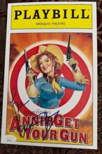 Actress and Singer Bernadette Peters Autographed Item (JSA)