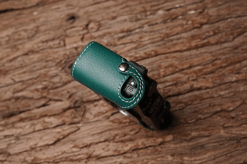 Genuine Real Leather Half Camera Case Bag Cover for FUJIFILM XE3 X-E3 Green - Picture 4 of 7