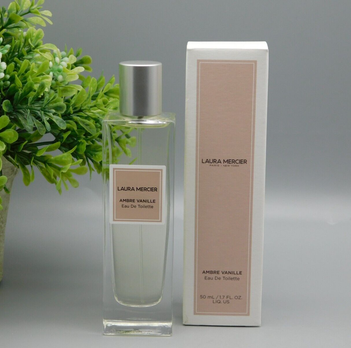 LAURA MERCIER AMBER VANILLA 50ml 箱付き Laura Mercier Ambre Vanille Eau De Toilette Spray 1.7 oz New