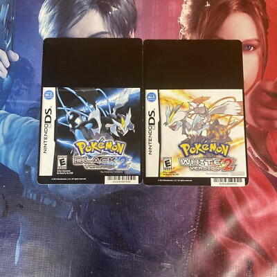 Pokemon Black White Version 2 BLOCKBUSTER CARD 5''x8'' Nintendo DS Promo Display