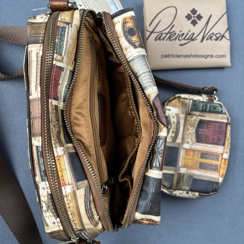 Patricia Nash Piper Coated Canvas Crossbody with Pouch Doorways to Italy - Picture 5 of 12