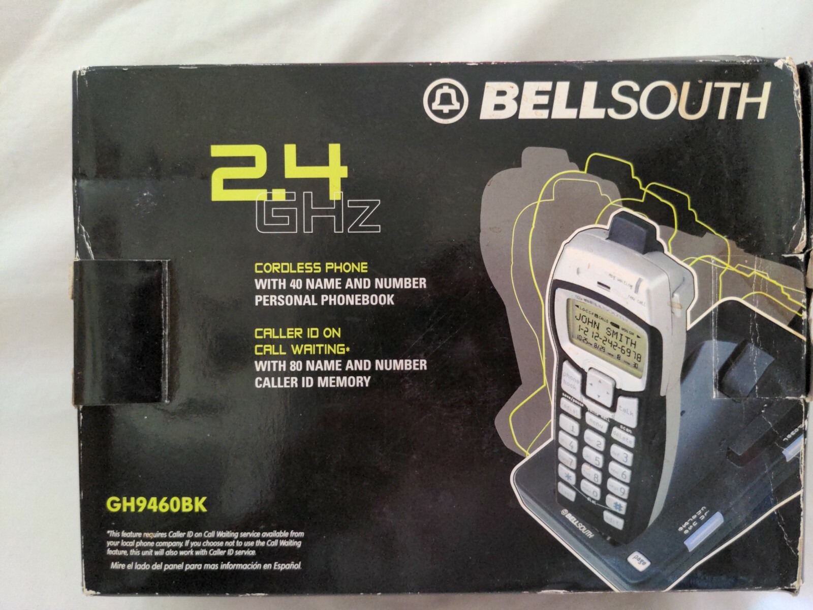BellSouth 2.4 GHz Cordless Phone Model GH9460BK Brand New! 2004 vtg eBay