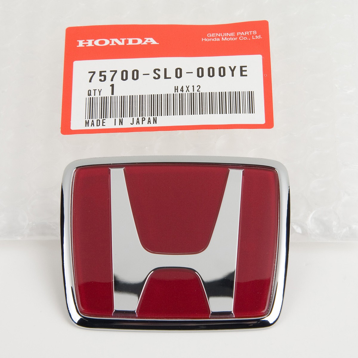 NEW Authentic JDM Honda NSX R77 91-01 Front Emblem 75700-SL0