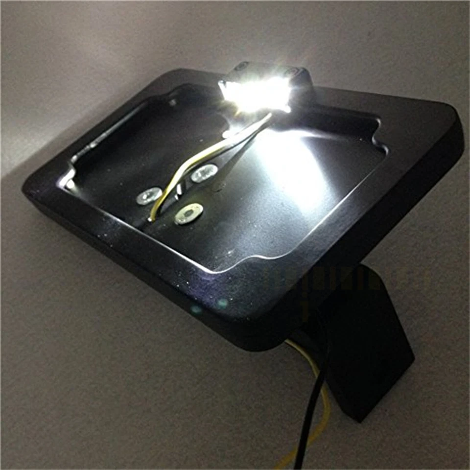 Кронштейн для рамы номерного знака боковое крепление черный для Suzuki GSXR 750 2000-2013 и... - Изображение 3 из 4