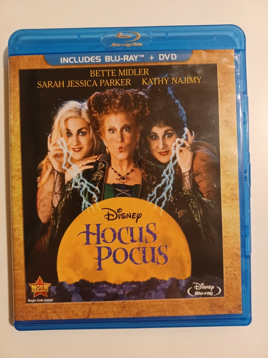 Disney HOCUS POCUS Blu-Ray + DVD - 1993 Bette Midler Sarah Jessica