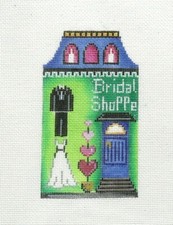 Patti Mann Village Bridal Shoppe Handpainted Needlepoint Canvas