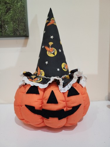 De colección Hecho a Mano Relleno Jack-O-Lantern Calabaza Bruja Artes y Manualidades Decoración de Halloween  - Imagen 1 de 9