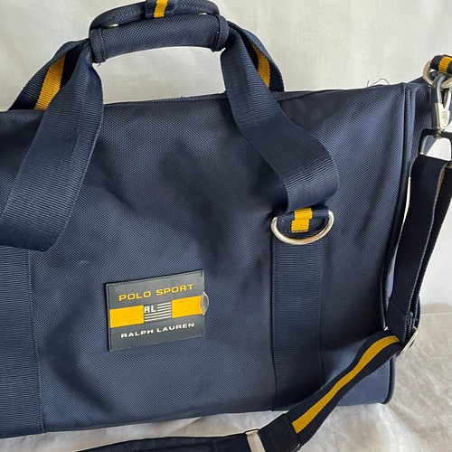 RALPH LAUREN POLO SPORT heavy nylon shoulder duffel TRAVEL bag - Picture 3 of 7