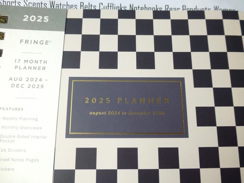 Diario Fringe 2025 Asst vista semanal planificador de 17 meses diarios espirales Softback NUEVO - Imagen 57 de 73