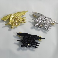 1 lot insigne médaille trident ancre aigle US Navy Seal uniforme forces spéciales navales
