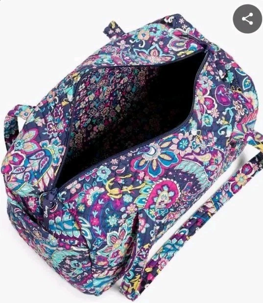 Vera Bradley X Disney Sensational Six Paisley Minnie Mickey Weekender Duffle Bag - Image 2 of 4