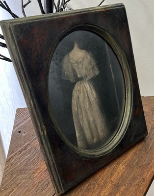 Unique Moody Vintage Rustic Mirror Art Print In Vintage Frame 12x10 