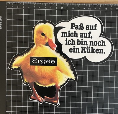 Alter Aufkleber  Ergee Strümpfe