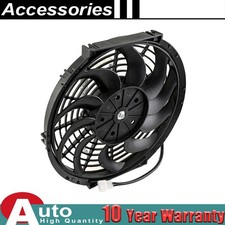 12" 1400CFM 12V Electric Fan Reversible Push/Pull Universal Fit Compact Design