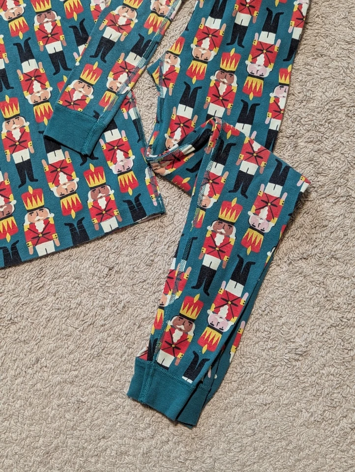 Juego de Pijama Navidad Hanna Andersson Talla 150 Niños Talla 12 Cascanueces Juguete Soldado Foto 3 de 4