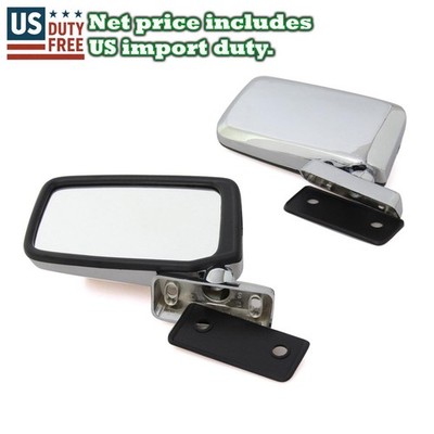 CHROME DOOR MIRROR NEW PAIR SIZE 3-3/8